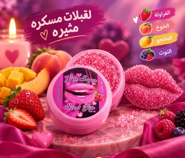 سكر شفايف قابل للآكل - بيربل كريستالز